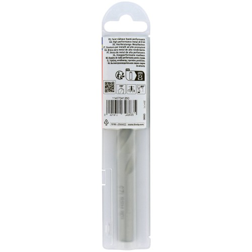 Ø: 12.5 / L: 151 / Broca para metal HSS PUNTA ESCALONADA | DIN338 |h8 | Afilado Tivoly Smart Point (Funda plástico)