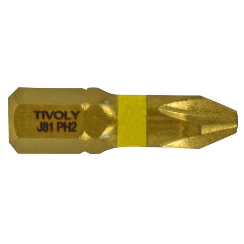 Punta de atornillar -Torsión diamante IMPACTO -Para tornillo Phillips (Blíster) N°: N2 / L: 25