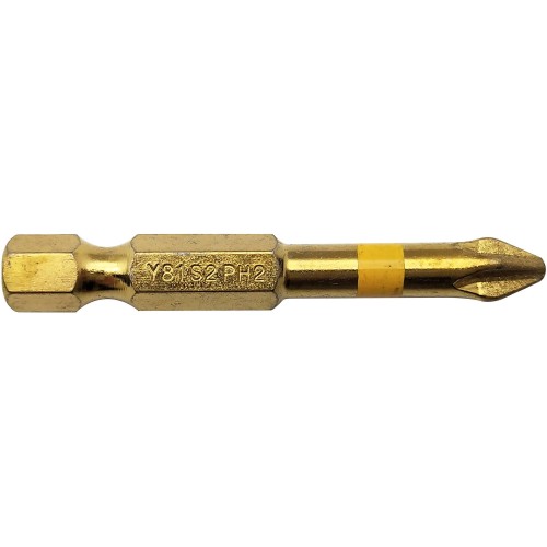 Punta de atornillar -Torsión diamante IMPACTO -Para tornillo Phillips (Blíster) N°: N2 / L: 50