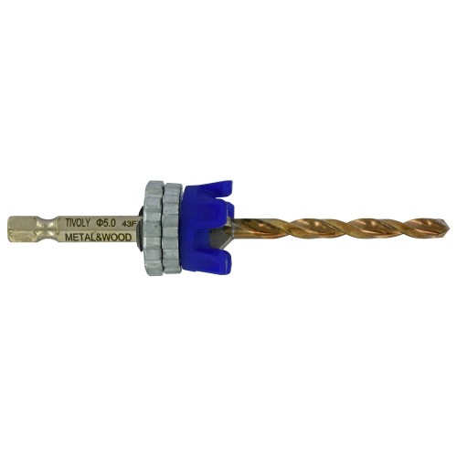 Ø5mm broca + fresa para metal