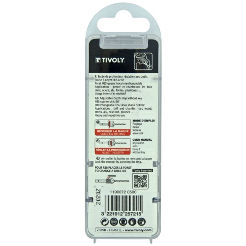 Ø5mm broca + fresa para metal