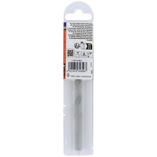 Ø: 9 / L: 125 / Broca para metal HSS PUNTA ESCALONADA | DIN338 |h8 | Afilado Tivoly Smart Point (Funda plástico)