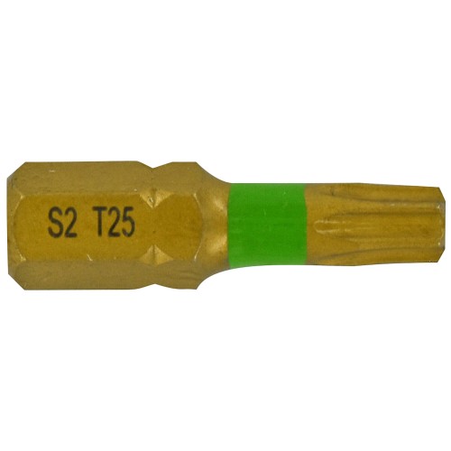 Punta de atornillar -Torsión TiN -Para tornillo Torx (Blíster) N°: N25 / L: 25
