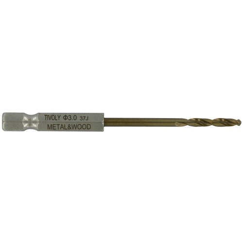 Ø: / Broca y avellanador HSS 2 en 1 madera y metal -Tope regulable -Mango hexagonal (Estuche) / L: