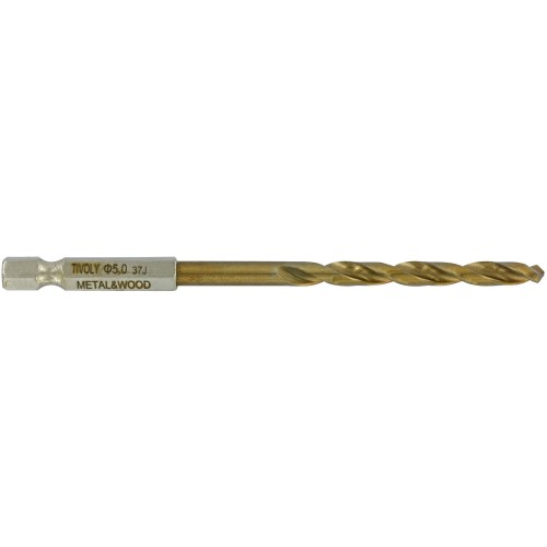 Ø: / Broca y avellanador HSS 2 en 1 madera y metal -Tope regulable -Mango hexagonal (Estuche) / L: