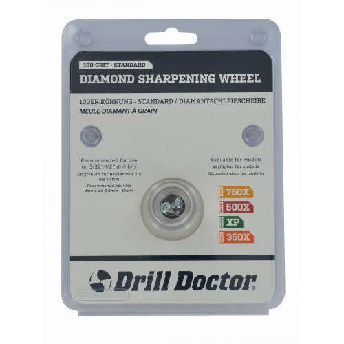 Muela de diamante grano 100 para afiladoras Drill Doctor