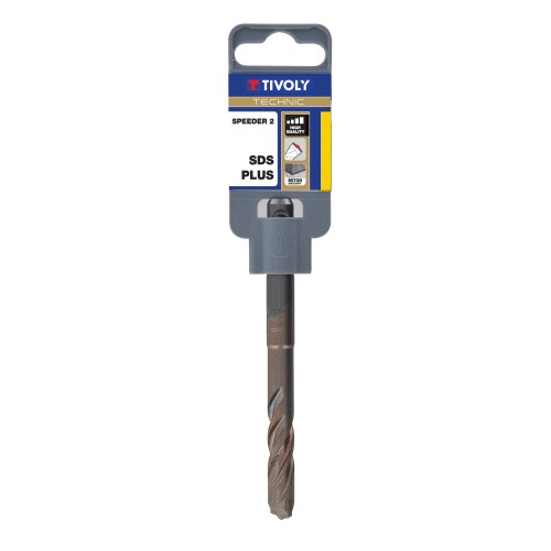 Ø: 4 / Broca para hormigón 2 cortes SPEEDER2 -L. 110 mm -Punta de centrado -Cuádruple ranura -SDS+ (Gancho SDS colgante) / L: 110