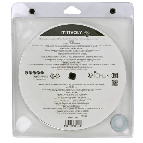 Ø: 190 x Ø2: 30 x Z: 54 / Hojas de sierra circular -Acabado -Para plástico, aluminio y acero inoxidable -Uso en sierra portátil (Estuche blíster)