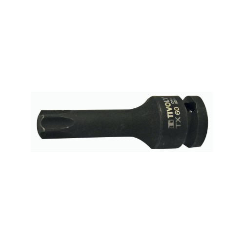 Casquillo de impacto H 1/2" -IMPACTO -Para tornillos Torx hembra (Blíster) N°: N60 / L: 78