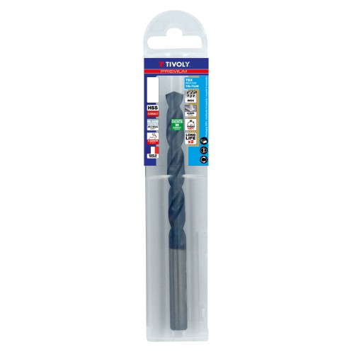 Ø: 6.5 / L: 101 / Broca para metal HSSE TBX | Recubrimiento TiALN | Afilado 4 caras (Funda plástico)