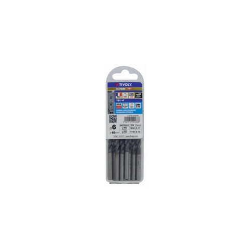 Ø: 3 / L: 61 / Broca para metal HSSE TBX | Recubrimiento TiALN | Afilado 4 caras (Tubo colgante)