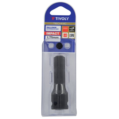 Extensión de impacto H 1/2" > M 1/2" L. 75 mm -IMPACTO -Para llaves de vaso H 1/2"