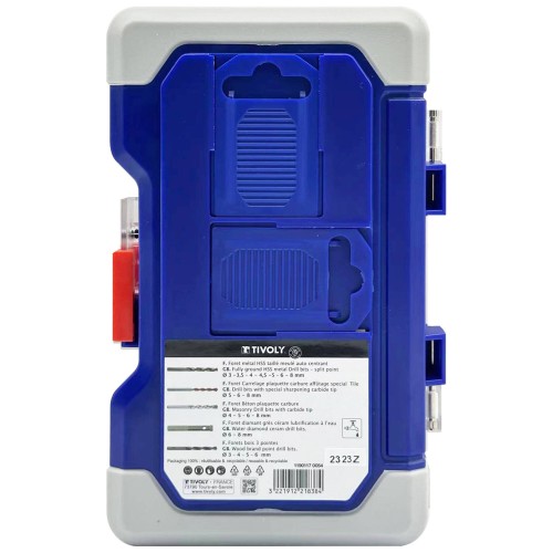 20 piezas -Caja RANGER -Brocas mixtas multimaterial