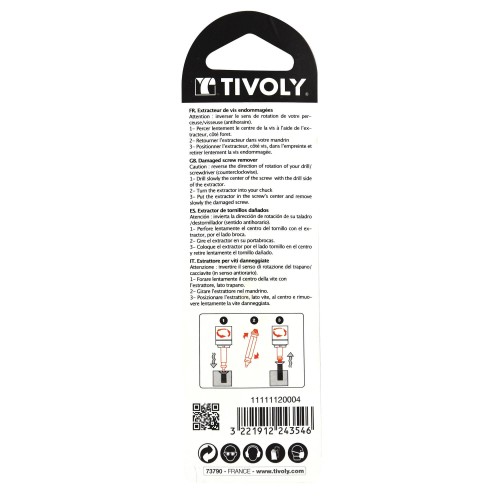 Extractor de tornillos dañados 2 en 1