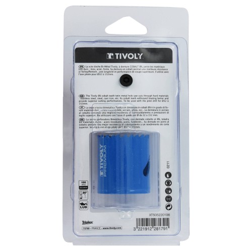 Ø: 40 / Sierra de corona bimetal COBALTO 8 % (Estuche blíster) / H: 38