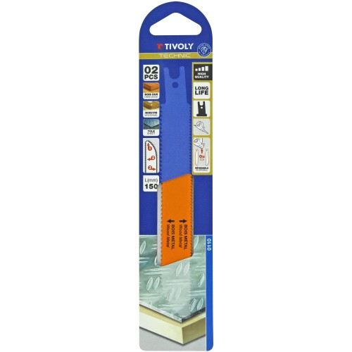 Para madera, MDF, madera con clavos y metal -Enganche universal doble (Funda cartón) / L: 150 / H: 130 / Corte recto