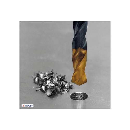 Ø: 1 / L: 34 / Broca para metal HSS -Recubrimiento de la punta con TiN -Afilado SPLIT POINT -Mango de 3 caras (Blíster)