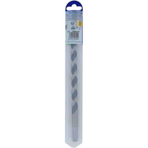 Ø: 12 / Broca para madera de 3 puntas L. 250 mm -Mango cilíndrico (Blíster) / L: 250