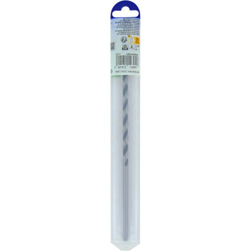 Ø: 6 / Broca para madera de 3 puntas L. 250 mm -Mango cilíndrico (Blíster) / L: 250