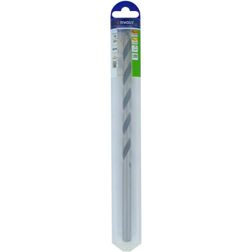 Ø: 10 / Broca para madera de 3 puntas L. 250 mm -Mango cilíndrico (Blíster) / L: 250