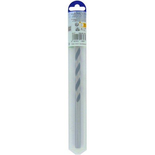 Ø: 10 / Broca para madera de 3 puntas L. 250 mm -Mango cilíndrico (Blíster) / L: 250
