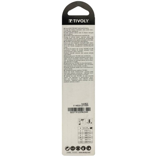Ø: 10.5 / L: 133 / Broca para metal HSS -Recubrimiento de la punta con TiN -Afilado SPLIT POINT -Mango de 3 caras (Blíster)