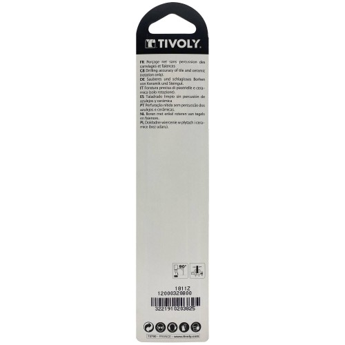 Ø: 8 / Broca para azulejos -Placa de Metal Duro afilada -Mango cilíndrico. (Blíster) / L: 120