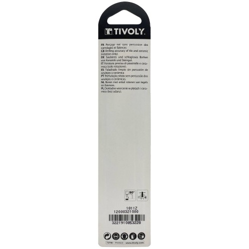 Ø: 10 / Broca para azulejos -Placa de Metal Duro afilada -Mango cilíndrico. (Blíster) / L: 120