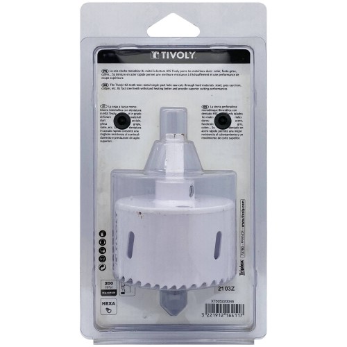 Ø: 73 / Sierra de corona bimetal HSS monobloque (Estuche blíster) / H: 38