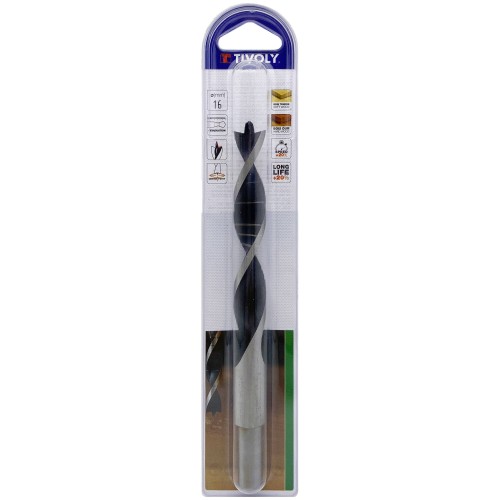 Ø: 16 / Broca para madera de 3 puntas -Mango cilíndrico -Graduada SLR (Blíster) / L: 178