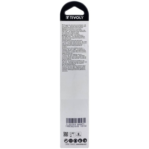 Ø: 16 / Broca para madera de 3 puntas -Mango cilíndrico -Graduada SLR (Blíster) / L: 178