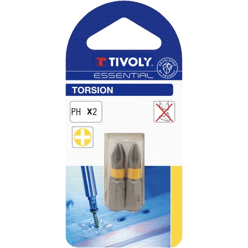Punta de atornillar -Torsión -Para tornillo Phillips (Blíster) N°: N1 / L: 25