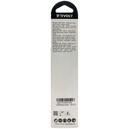 Ø: 12 / Broca para hormigón -Mango cilíndrico (Blíster) / L: 150