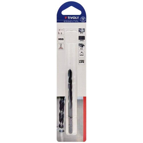Ø: 6.5 / L: 101 / Broca para metal HSS - Tratamiento STEAM -Afilado SPLIT POINT (Blíster)