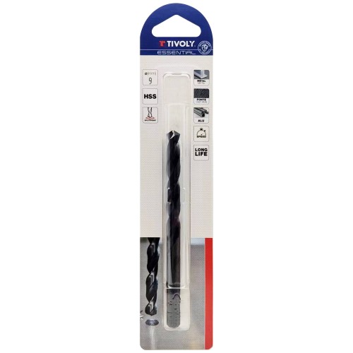 Ø: 9 / L: 125 / Broca para metal HSS - Tratamiento STEAM -Afilado SPLIT POINT (Blíster)