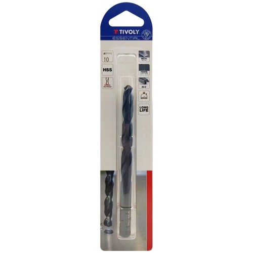 Ø: 10 / L: 133 / Broca para metal HSS - Tratamiento STEAM -Afilado SPLIT POINT (Blíster)