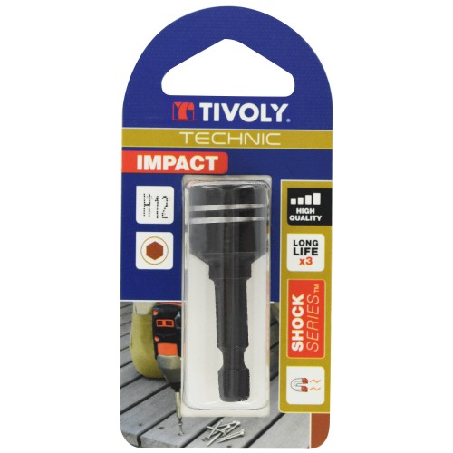 Llave de vaso magnética -IMPACTO (Blíster) N°: N12 / L: 45
