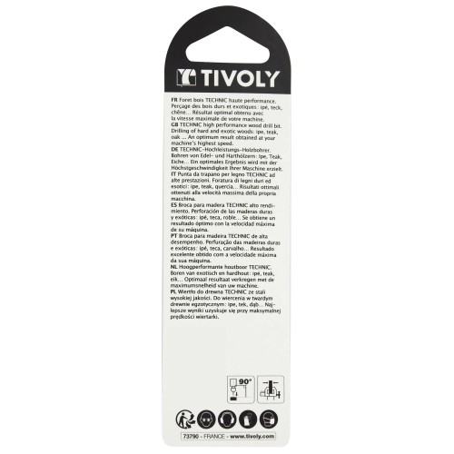 Ø: 2 / Broca para madera HSS -Afilado Speed point -Mango cilíndrico -Graduada SLR (Blíster) / L: 49