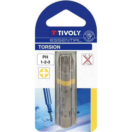 Punta de atornillar -Torsión -Para tornillo Phillips (Blíster) N°: N1-2-3 / L: 50