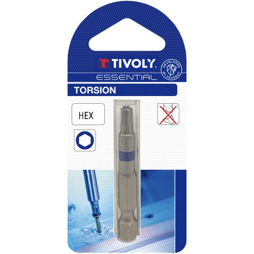 Punta de atornillar -Torsión -Para tornillo hexagonal (Blíster) N°: 3 / L: 50