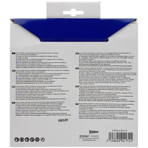 Ø: 180 x Ø2: 20 x Z: 24 / Hoja de sierra circular -Despiece -Para madera y yeso -Uso en sierra portátil (Funda cartón)