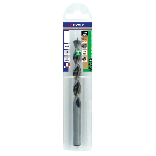 Ø: 2.5 / Broca para madera HSS -Afilado Speed point -Mango cilíndrico -Graduada SLR (Funda plástico) / L: 49