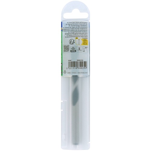Ø: 10 / Broca para madera de 3 puntas -Mango cilíndrico -Graduada SLR (Funda plástico) / L: 133