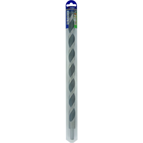 Ø: 20 / Broca para madera de 3 puntas L. 400 mm -Mango cilíndrico (Blíster) / L: 400