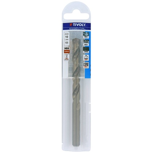 Ø: 10 / L: 133 / Broca para metal HSS-E5 (cobalto 5 %) -Afilado SPLIT POINT -Graduada SLR (Funda plástico)
