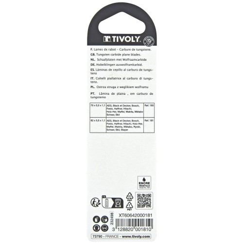 Hojas reversibles L82mm