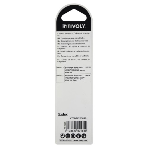 Hojas reversibles L75mm