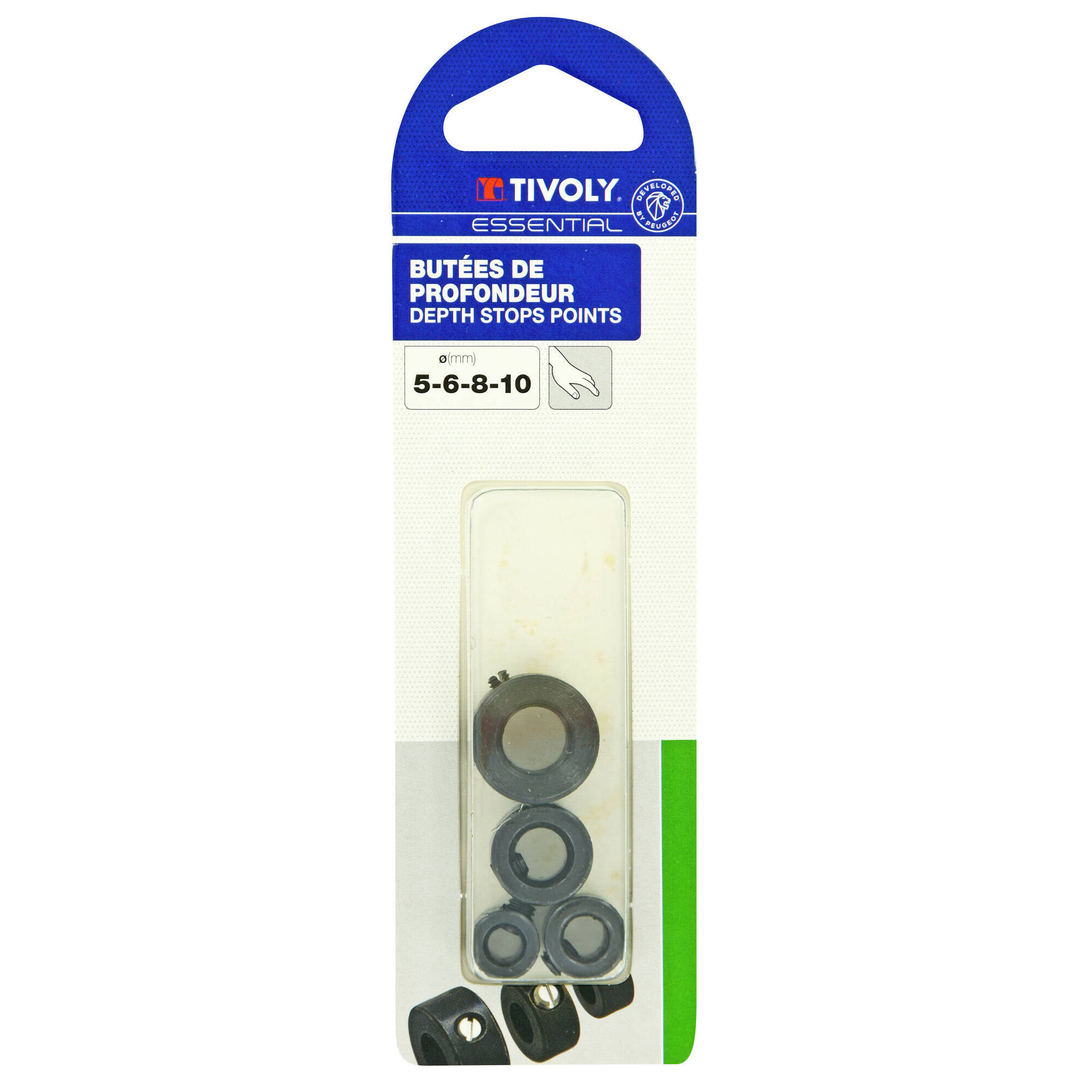 3 topes de profundidad Ø 6- 8- 10 mm
