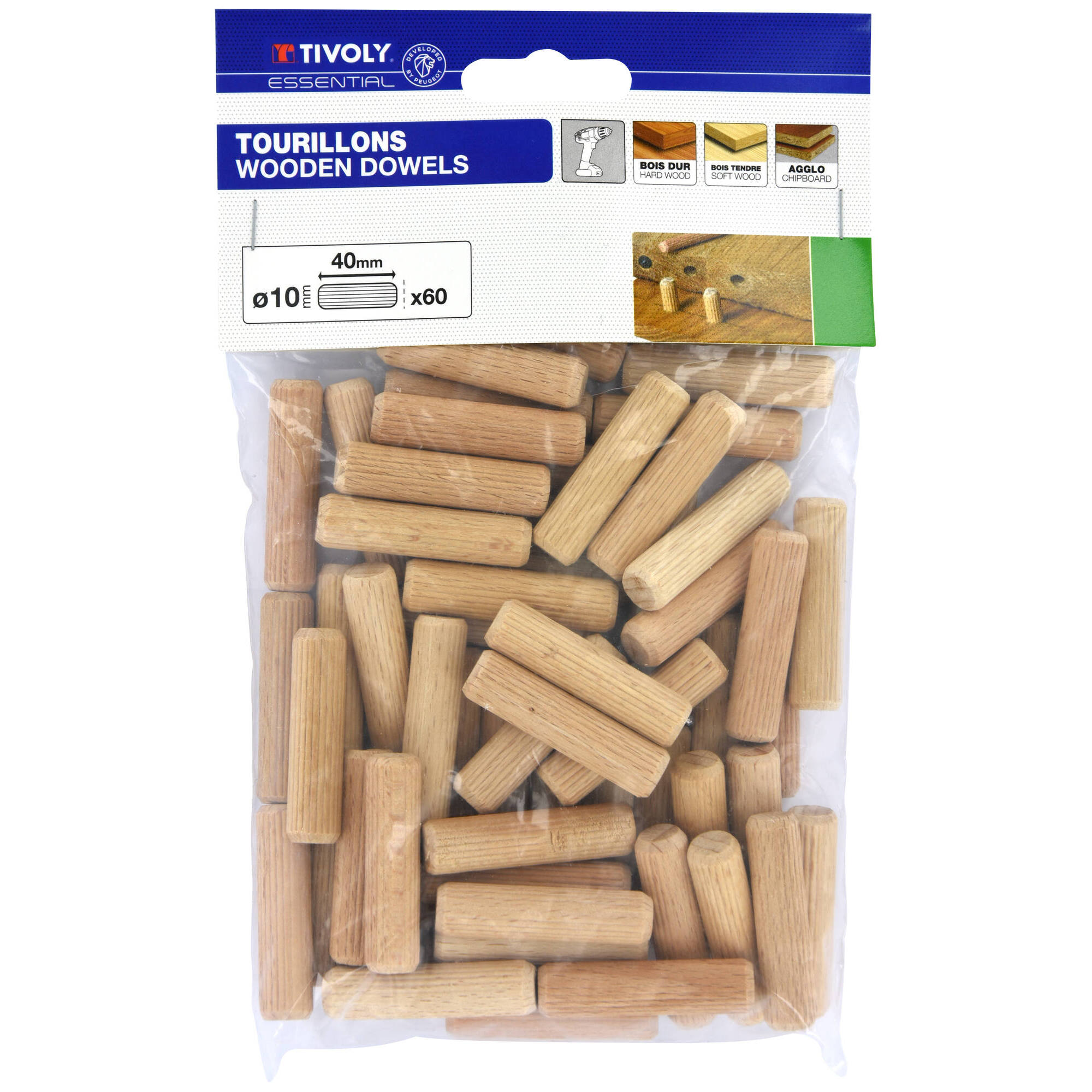 Espigas Ø6mm 100 uds