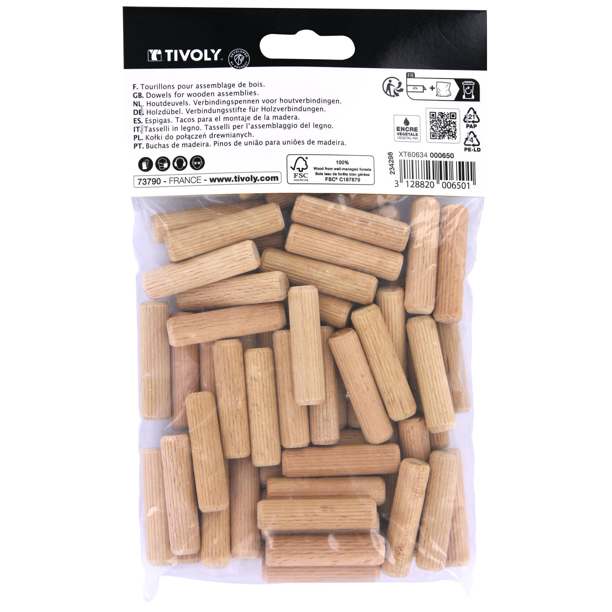 Espigas Ø10mm 60 uds